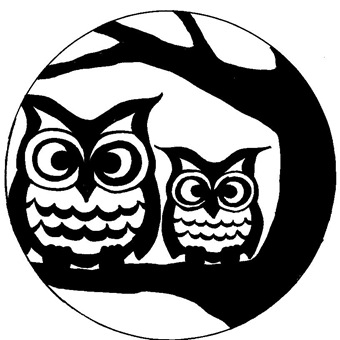 Crafterella: Free Full Moon Owl Stencil